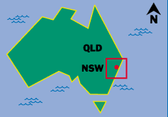 Map of Retreat Location in Australia